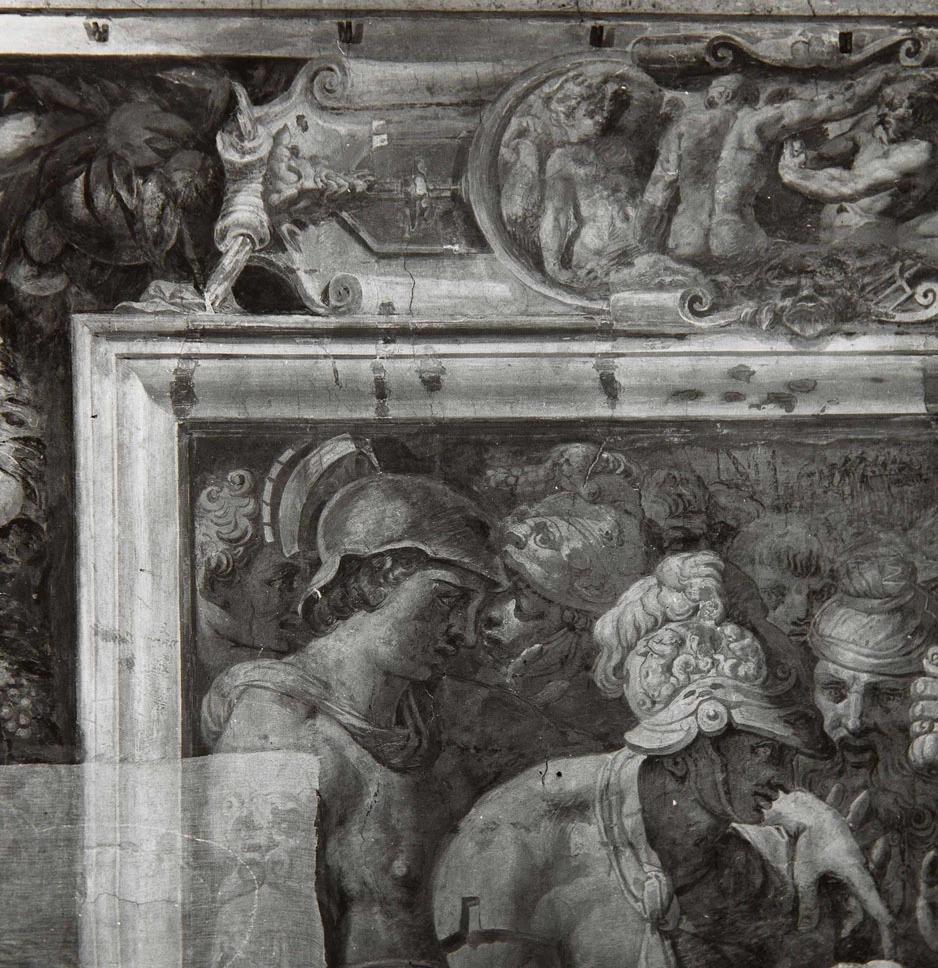 Perin del Vaga - Alessandro Magno taglia il nodo gordiano, Castel Sant'Angelo, Roma 5